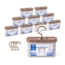 Disposable Dehumidifier Bags - Box - 2-In-1 Condensation Absorbers for Flat Surfaces & Hanging - Compact 500ml Moisture Absorber Dehumidifiers for Ho