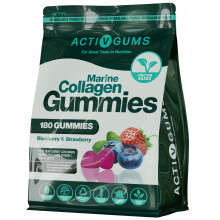 Marine Collagen Complex 180 Gummies | Strawberry & Blueberry Flavour | Contains Marine Collagen, Vitamin C, Zinc & Biotin | Resealable & Recyclable P