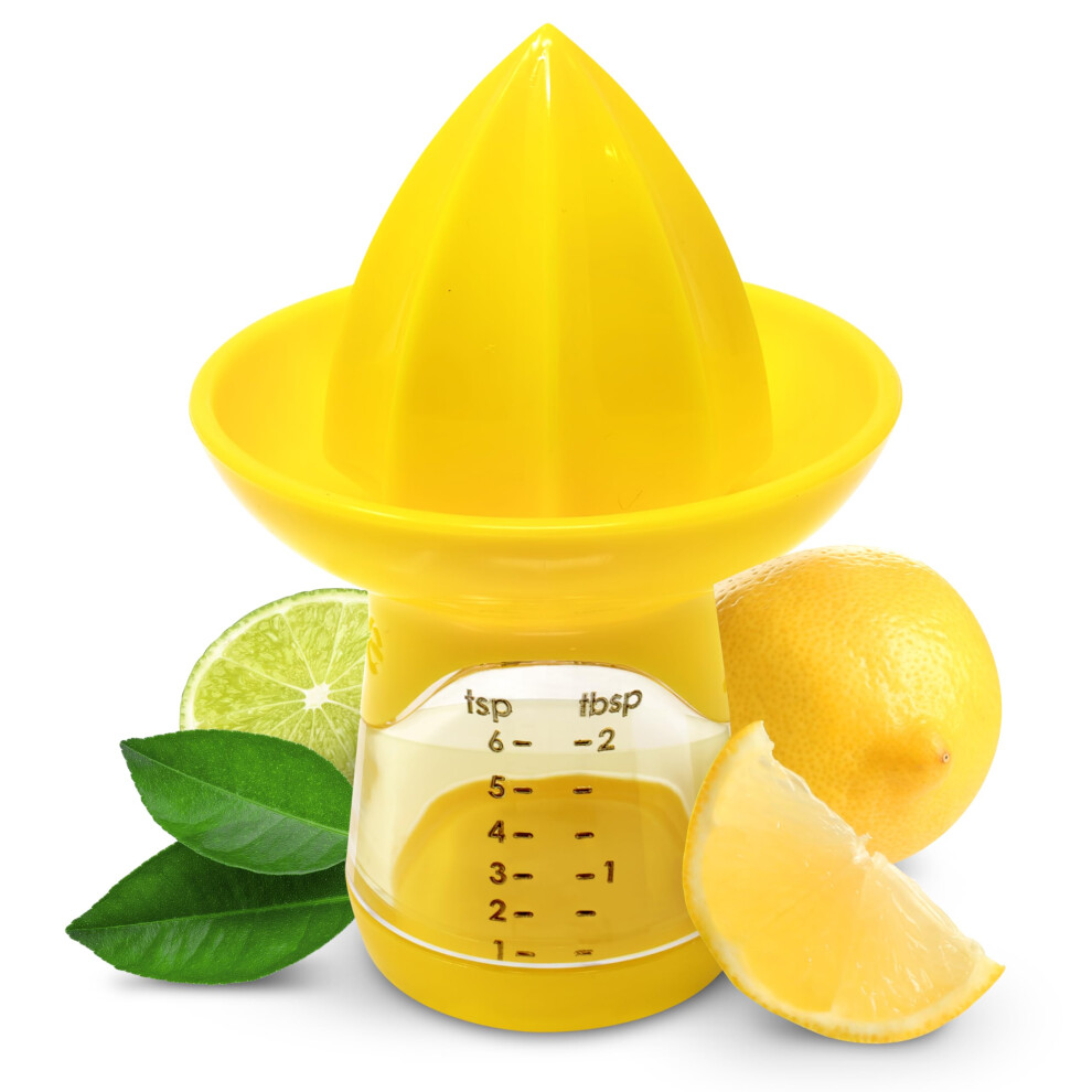 Joie Freshpress Citrus Juicer, Manual Lemon And Lime Squeezer, 1 Count Yellow