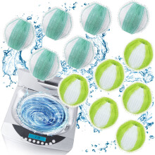 12PCS Laundry Balls, Pet Hair Remover for Laundry, Reusable Lint Catcher Washing Machines Animal Fur Clothes Hamper Hair Remover for Laundry Bedding