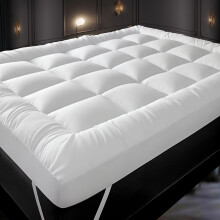 SS ART 10cm Mattress Topper,1000GSM Extra Thick, Topper for Back Pain Relief, Hotel Quality Quilted Comfort with Ball-Fiber Filling, Elastic Corner S