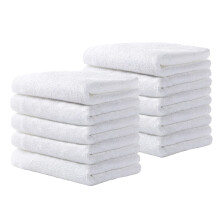 Yoofoss Bamboo Face Cloths 10 Pack Baby Wash Cloths Towel Set for Bathroom-Hotel-Spa-Kitchen Multi-Purpose Face Towels Fingertip Towels & WashCloths