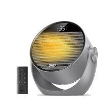 Dreo 10.5ft/s Fan Heater for Bedroom, 7 Modes Portable Electric Heaters with Thermostat & Remote, 60 Adjustable Tilt, 12H Timer, 8 Safety Protection