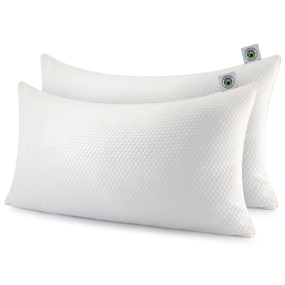 Martian Dreams Martian Made Lunacore Hybrid Pillow, Microfibre & Shredded Memory Foam Fill, Medium To Firm, Hypoallergenic (Super King Size 50X90cm) 35340614
