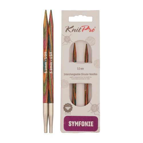 KnitPro Symfonie Interchangeable Circular Needles 5" (13cm) | 5.00mm