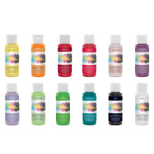 Artiste Set of 12 Botanical Themed Acrylic Paints 59ml/2Oz, Quick-Drying Professional Art, Craft and Hobby Artists Paint, Travel Artists, Vibrant Col