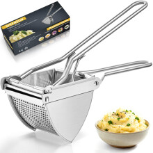 SPEENSUN Potato Ricer & Masher - Stainless Steel Heavy Duty Ricer for Fluffy Mashed Potatoes, Baby Food & Juices | Dishwasher Safe & Comfortable Non-