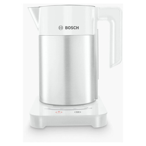 Bosch Bosch Sky TWK7201GB 7 Variable Temperature settings & KeepWarm function, Cordless Kettle, 1.7 Litres, White/Silver