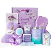 Birthday Gifts for Women,Get Well Soon Gift Baskets Self Care Package,Thinking of You Hampers Pamper Gifts for Her,Relaxation Bath Set Christmas Gift
