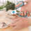 Asdirne Kitchen Scissors, Sharp Stainless Steel Blades and Soft Handles, Multifunctional Scissors Set, 3PCs, Blue/Grey 2
