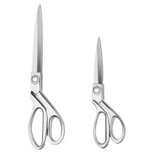 KUONIIY Heavy Duty Sewing Scissors 8 inch+10 inch - Professional Stainless Steel Tailor Scissor Shears for Fabric Leather Dressmaking Tailoring Artis