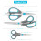 Asdirne Kitchen Scissors, Sharp Stainless Steel Blades and Soft Handles, Multifunctional Scissors Set, 3PCs, Blue/Grey 5