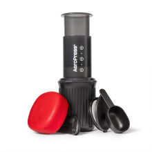 Aeropress Go Portable Travel Coffee Press Kit, 1-3 Cups in a Minute, Coffee, Espresso, & Cold Brew Maker, Manual Coffee Making Machine for Travel, In