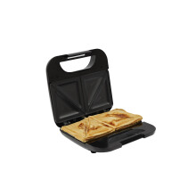 PIFCO 750W Non-Stick Sandwich Maker - Compact Electric Sandwich Toaster with Cool-Touch Handle, Skid-Resistant Feet, and Ready Light, Easy to Clean,