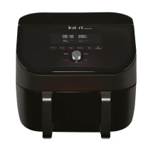 Instant Pot - Versazone Dual Black Air Fryer - Large 8.5L, Family Size - Single Double Basket with Divider - 8 in 1 - Food Dehydrate, Grill, Bake, Ro