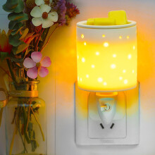 Plug in Wax Melt Burners Electric Wall Candle Oil Burners for Wax Melts Night Light Gifts for Women Girlfriend, Aroma Lamp for Sauna Home Office Bedr