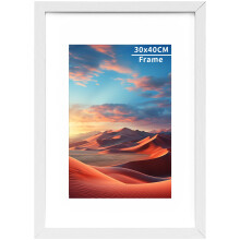 30x40 Picture Frame Wooden Picture Frames,30x40cm Photo Frame with Acrylic Glass, 30x40 Poster Frame with Wall Hanging,Certificate Frames Landscape o