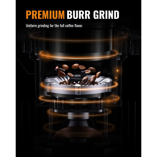 SHARDOR Coffee Grinder Burr Electric, 25 Precise Grind Setting, 40-Second Adjustable Timer, Chamber Cleaning Button, Designed for Espresso, Drip Coff 1