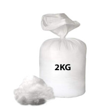 Virgin Hollow Fibre Quality Grade – Stuffing/Filling Toys, Pillows Craft Cushion Filling Cushions, teddy Bear, Pet Beds 100% Soft Hollow Fibre - 2KG