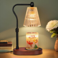 Loowoko Candle Warmer Lamp with 2 Bulbs, Timer and Dimmer, Adjustable Height, Birthday Gifts for Women Mom, Wax Melt Warmer for Scented Jar Candles