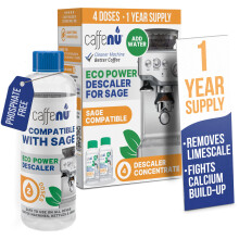 Sage Compatible Descaling Solution. 400ml Descaler Compatible with All Sage and Breville Coffee Machines. Removes Limescale and Provides Hotter Coffe