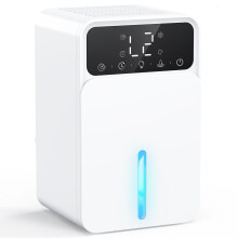 Dehumidifiers for Home, 1500ML Quite Dehumidifiers for Bedroom, Portable Electric Bathroom Dehumidifier, 12H Timer, Automatic Shutoff, 7 Colorful Lig