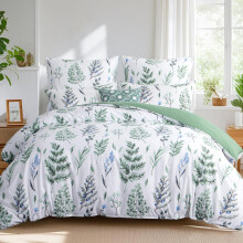 Tifschlaf Single Duvet Cover Set - Single Bedding Set with Pillowcase - Ultrasoft Microfiber Luxury Non Iron Quilt Cover with Zipper Closure, Floral