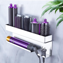 YAYINLI Hair Dryer Holder Wall Mount, Hair Straightener Holder for Curling Irons Styler Accessory, Hairdryer holder, Adhesive Hair Dryer and Straight