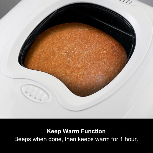Morphy Richards Morphy Richards Fastbake Breadmaker, 12 Programmes, 1.5lb, 2lb Loaf Sizes, 13 Hour Delay Timer, Keep Warm, 48281, White 2