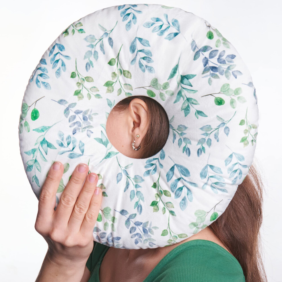 Odoxia Piercing Pillow | Ear Piercing Pillow For Side Sleepers | Pain Relief | Adjustable Filling | Donut Cushion For Ear | Reduces Pressure | Hole |