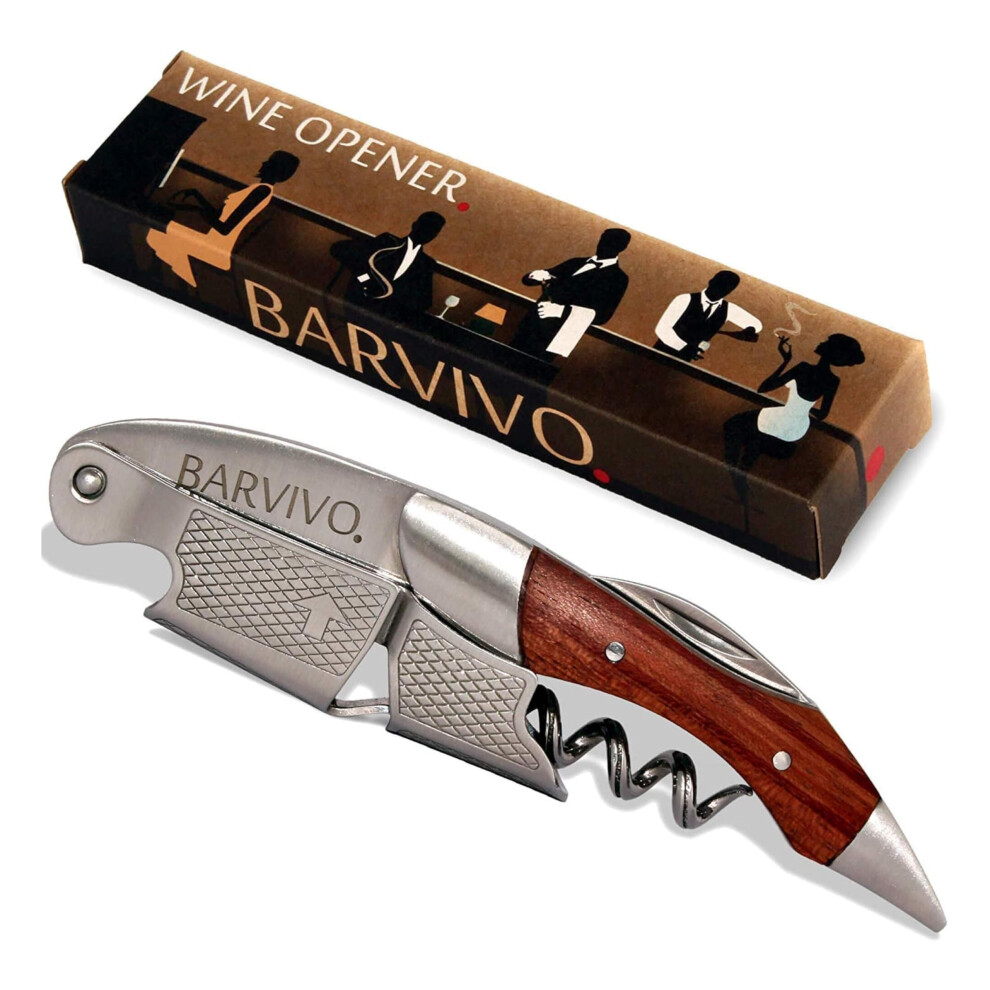 Barvivo Professional Waiters Corkscrew By - This Wine Opener Is Used To Open Beer And Wine Bottles By Waiters, Sommelier And Bartenders Around The Wo