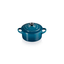 LE CREUSET Stoneware Petite Round Casserole, 0.25 L, Deep Teal, 71901106420100
