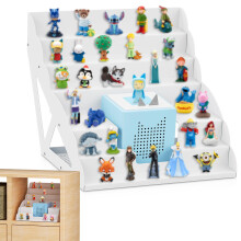 ZHSHX for Tonies Shelf, Magnetic Tonies Storage for Toniebox and 30-50 Tonie Figures for Children to Play and Collect, White