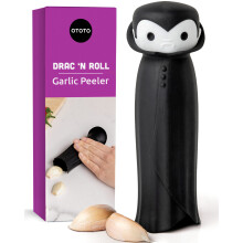 OTOTO Drac N' Roll Vampire Garlic Roller, Silicone Garlic Peeler Tube - Garlic Peeler Silicone Tube Roller for Halloween - Kitchen Gadget for Garlic,