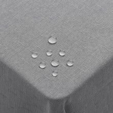 Homaxy Linen Table Cloth Wipe Clean 140x200 cm, Wipeable Water Resistant Rectangular Tablecloth, Fabric Washable Dining Table Cover for Kitchen Indoo