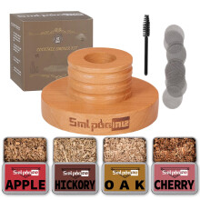 Whiskey Smoker Kit, Old Fashioned Cocktail Bourbon Drink Smoker with 4 Flavors Wood Chips, Birthday Christmas Day Gifts for Husband, Men, Dad