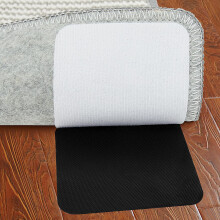 JIOL Grippers for Rug, 12 Pairs Square Non Slip Rug Tape Grip Carpet Corner, Hook and Loop Rug Pads Non Curl Reusable Rug Stoppers Keep Your Area Rug