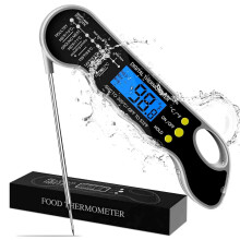 TRAUSI Instant Read Meat Thermometer, Fast & Accurate Digital Food Thermometer with Backlight, Waterproof & Magnet for Grilling, Cooking, BBQ, Smoker