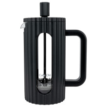 Café Olé Ciao 3 Cup Cafetière, Stainless Steel Gauze, French Press, Black