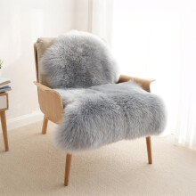 AMFUN 50 * 80cm Faux Fur Rug,Fluffy Sheepskin Rug,Faux Fleece Chair Cover Seat Pad, Shaggy Rugs,Non-Slip Washable Carpet for Bedroom, Living Room, Ki