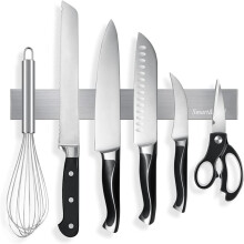 SMART&COOL Magnetic Knife Holder for Wall - 30CM (11.69 Inch) Stainless Steel Magnetic Knife Strip Rack with Extra Strong Magnet for Knives, Kitchen