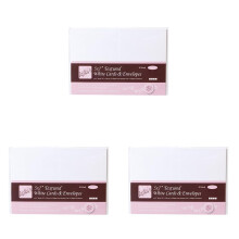 Anitas 5 x 7-inch 240 GSM Textured Cards and Envelopes, Pack of 60, White