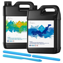 Crystal Clear Epoxy Resin Kit 6L/204 oz - High Gloss & UV Resistant for DIY Art, Jewelry Making, Mould Casting Resin Epoxy Self-Leveling for Beginner