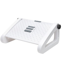 Hmseng Foot Rest Under Desk, Adjustable Height/Angle Ergonomic Foot Stool with Large Roller Massager Function, for Improved Posture/Pressure Relief/S