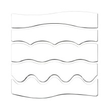 5Pcs Clear Acrylic Quilting Rulers, Quilting Templates Double