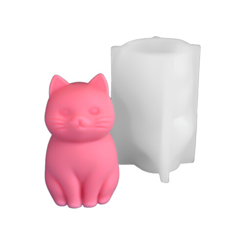 Cats Shaped Candle Silicone Molds for Making Candle Soap-large