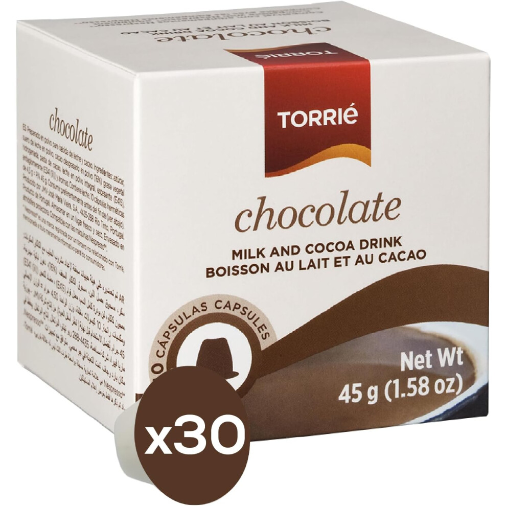 Torrié (30 Pods) Chocolate Nespresso Compatible Coffee Machine Pods By Torrie Capsules