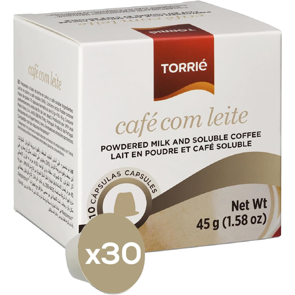 Torrié (30 Pods) Instant With Milk Nespresso Compatible Coffee Pods By Torrie Capsules