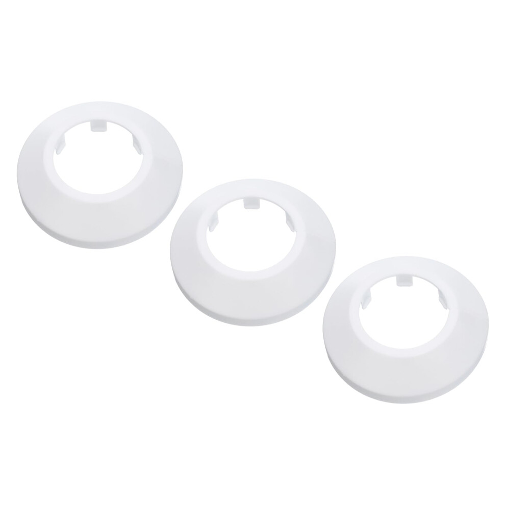 32Mm White Water Pipe Cover 3 Pack Pp Flange Escutcheon With Gap Concealing And Waterproof Design 9094768954584