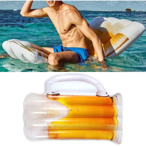 Inflatable Pool Float for Adults with EyeCatching Curve Design and Comfortable Floating Pool Bed Ref: 4195 2